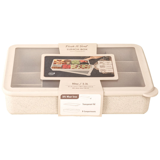 Mynt Wheat Straw Snack Box W/8 Compartments