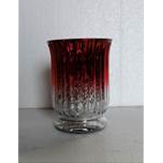 6"H Round Silver Vertical Hurricane