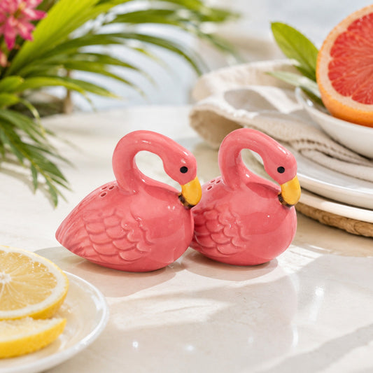 2.5"H Flamingo Salt & Pepper Shaker Set